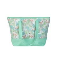 Lorenz Large Top Zip Tote/Beach Bag with Mesh Panel